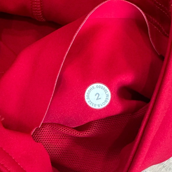 Lululemon Base Pace High-Rise Crop 23" Dark Red Size 2 - Picture 9 of 9